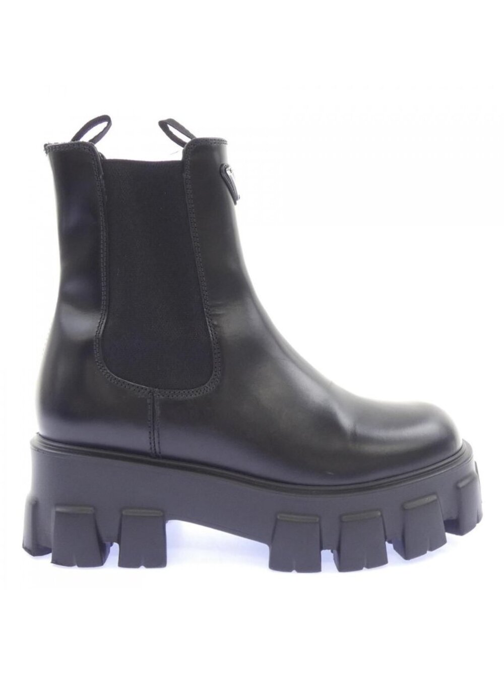 Prada Monolith Chelsea Triangle Logo Boots
